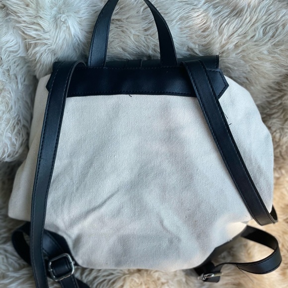Deux Lux vegan leather & canvas backpack-Like New - Picture 3 of 4